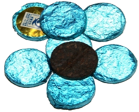"Голубая медалька" 6 лет прессованный пуэр черный шу 5-6гр - фото - 1