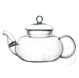 аварочный чайник приплюснутой округлой формы, с изогнутым носиком и С-образной ручкой - фото - 1