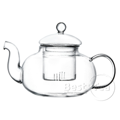 Заварочный чайник приплюснутой округлой формы - фото - 1